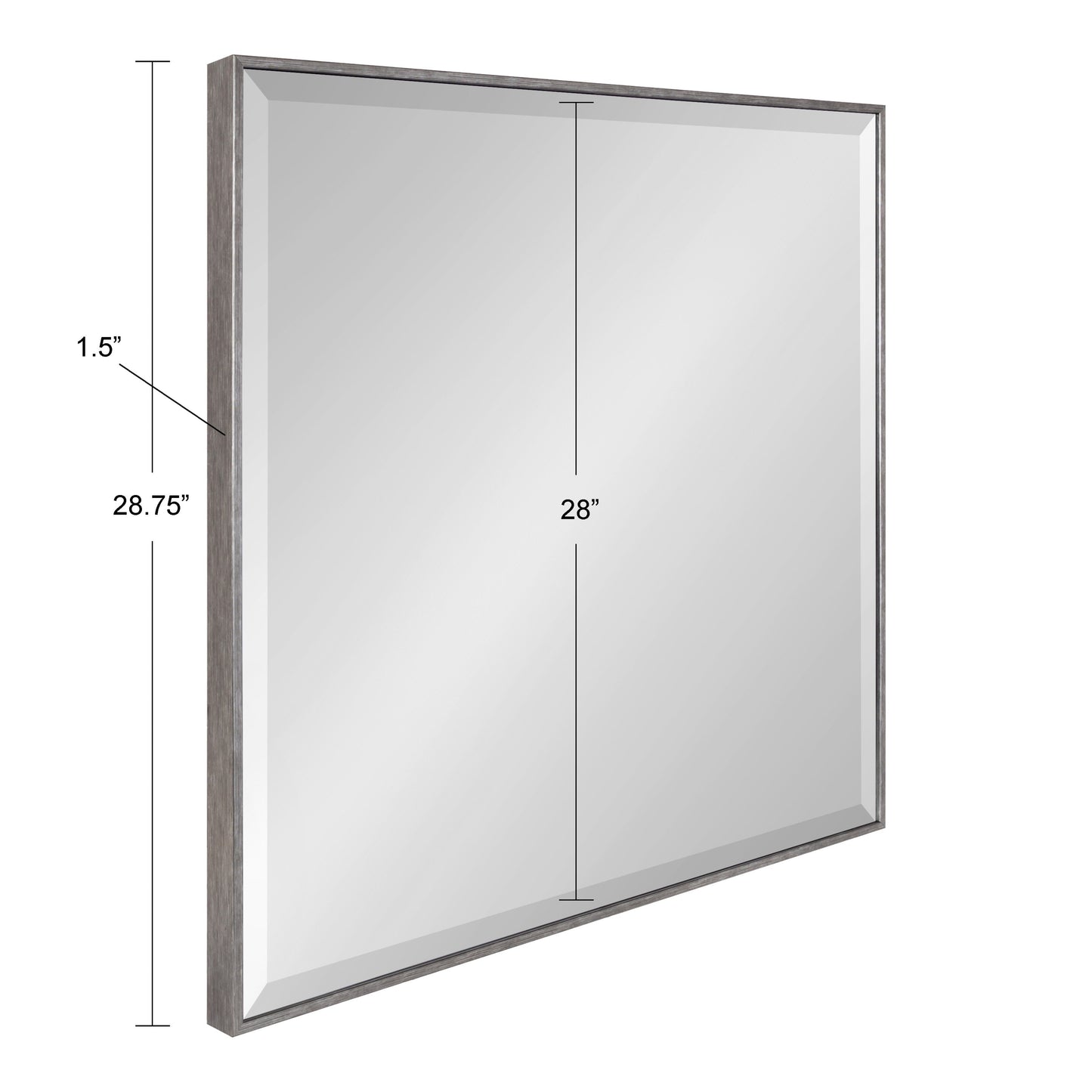 Miroir mural décoratif encadré Rhodes