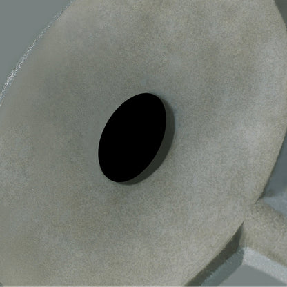 Pot de fleurs conique rond en oxyde de magnésium (MgO), pour intérieur et extérieur