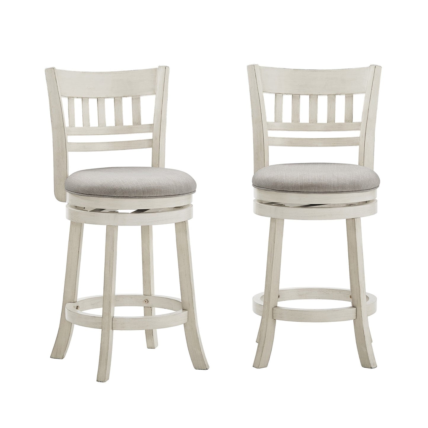 Tabouret de bar pivotant Rovinj à dossier ajouré 24H