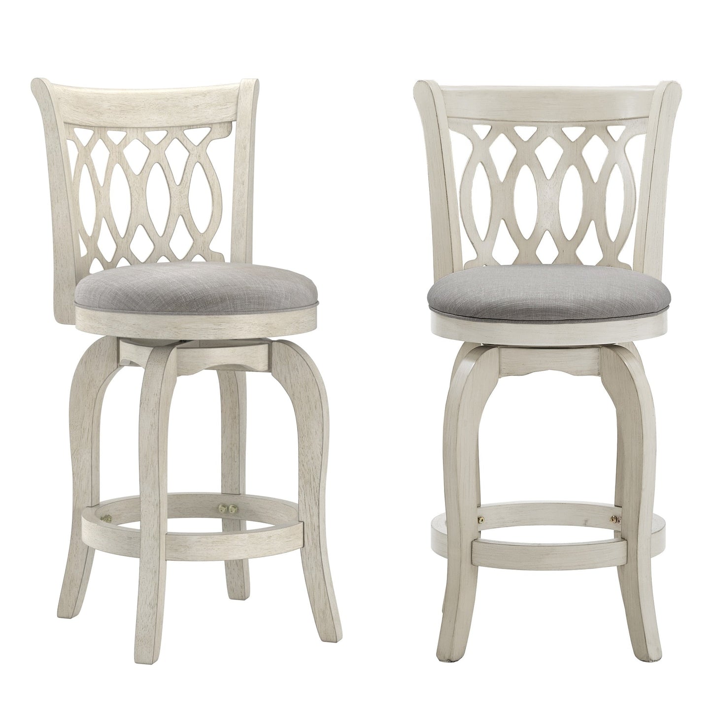 Tabouret de bar pivotant à dossier ajouré Rovinj