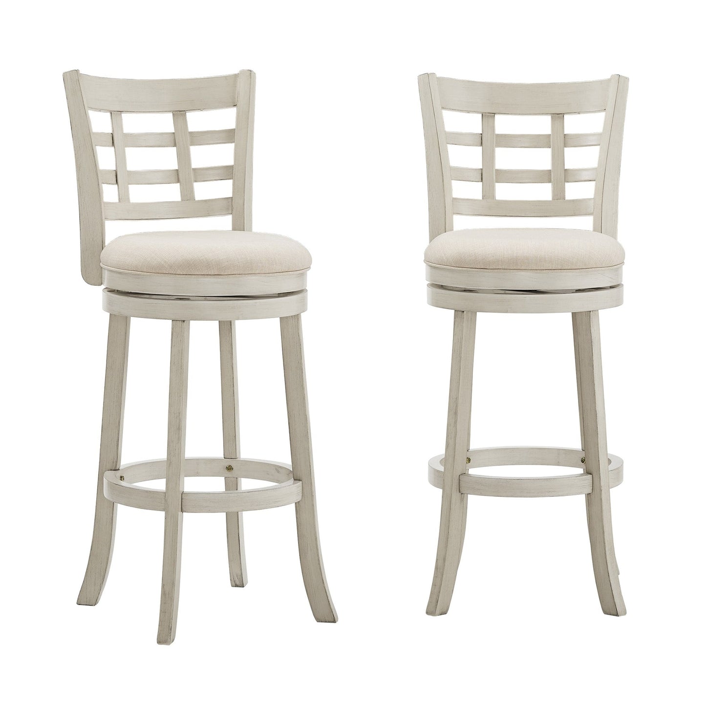 Tabouret de bar pivotant Rovinj avec dossier rembourré - Tabouret de bar