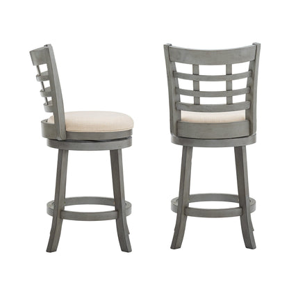 Tabouret de bar pivotant Rovinj avec dossier rembourré