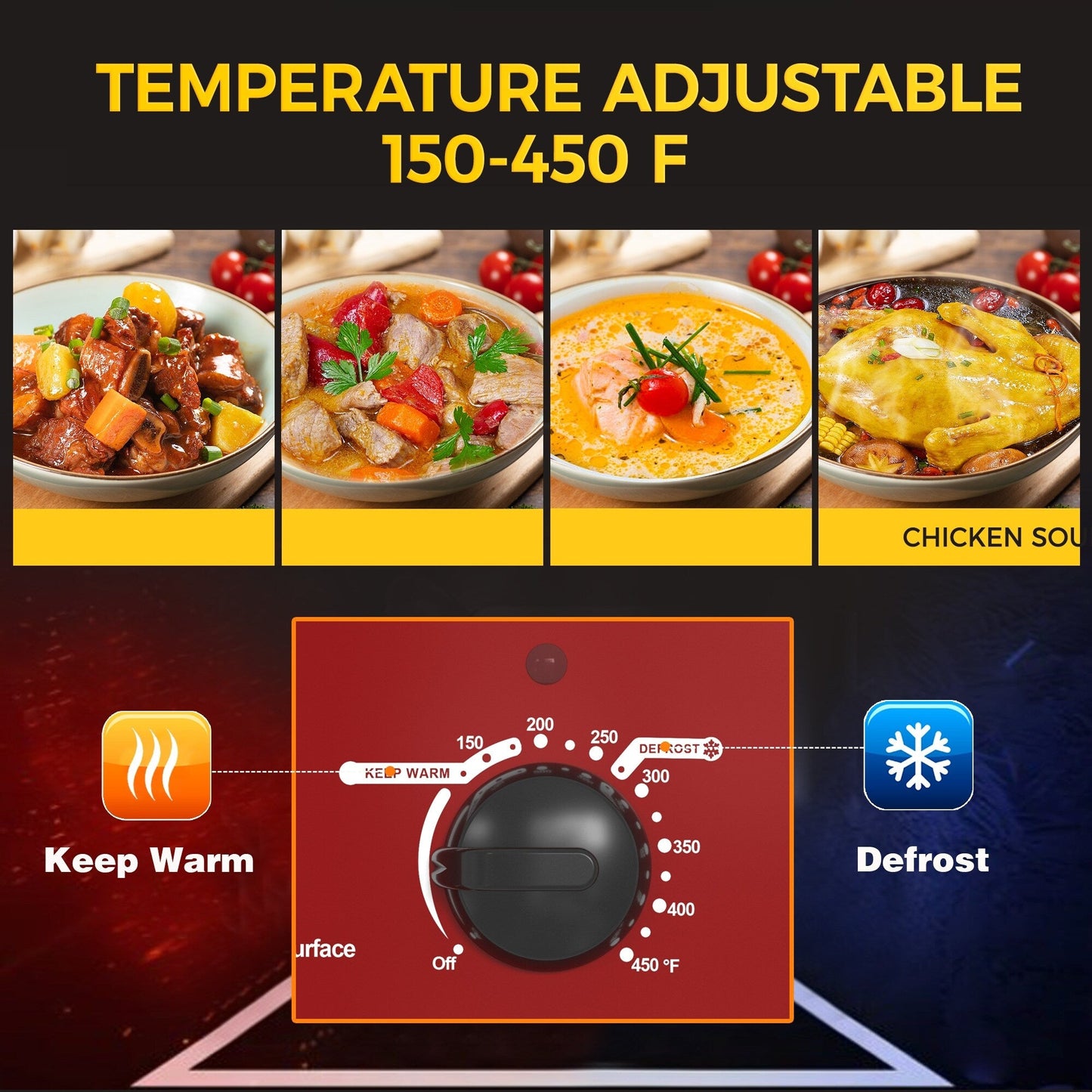 Four rôtissoire Royalcraft avec plat amovible