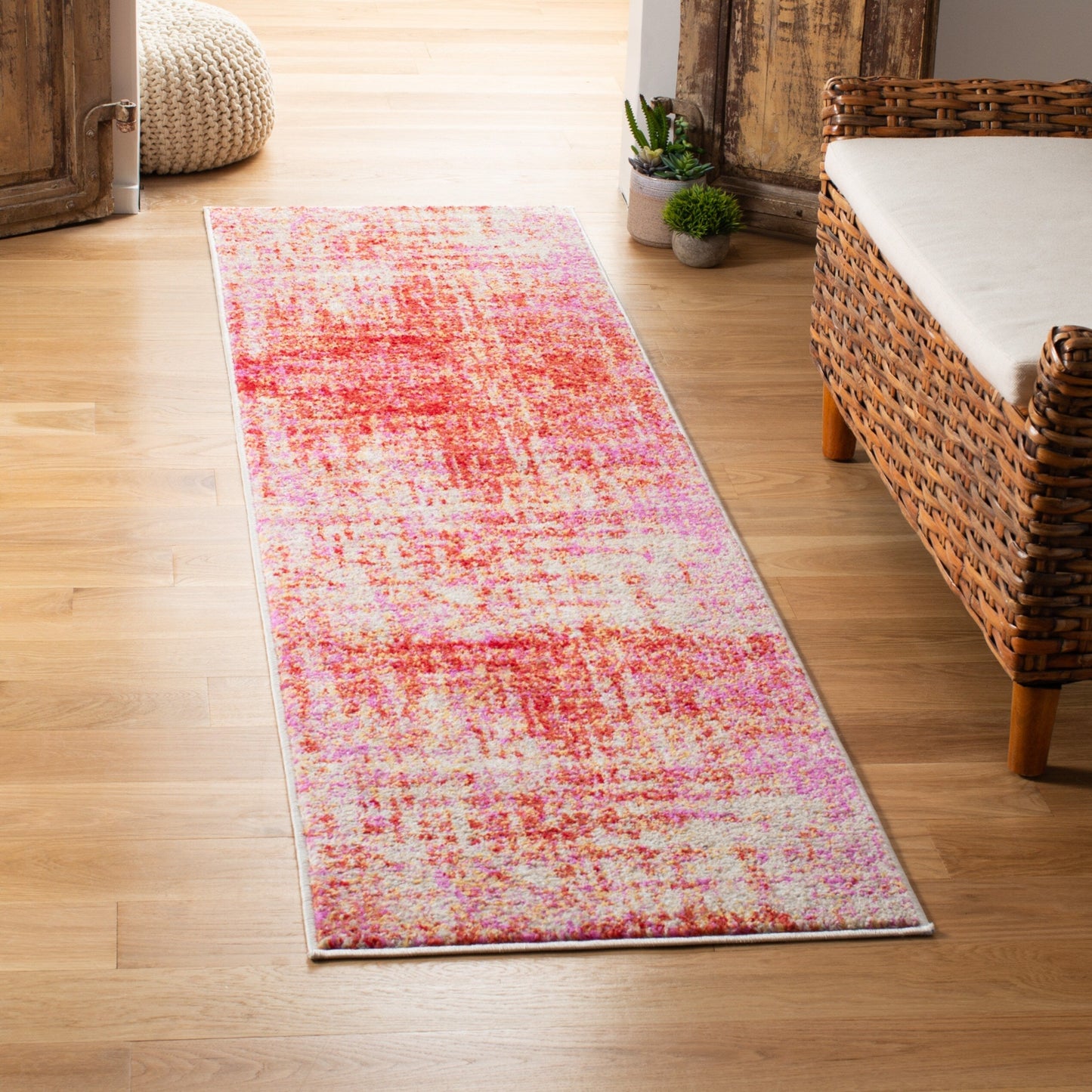 Tapis Adirondack Guillerma moderne abstrait vieilli SAFAVIEH