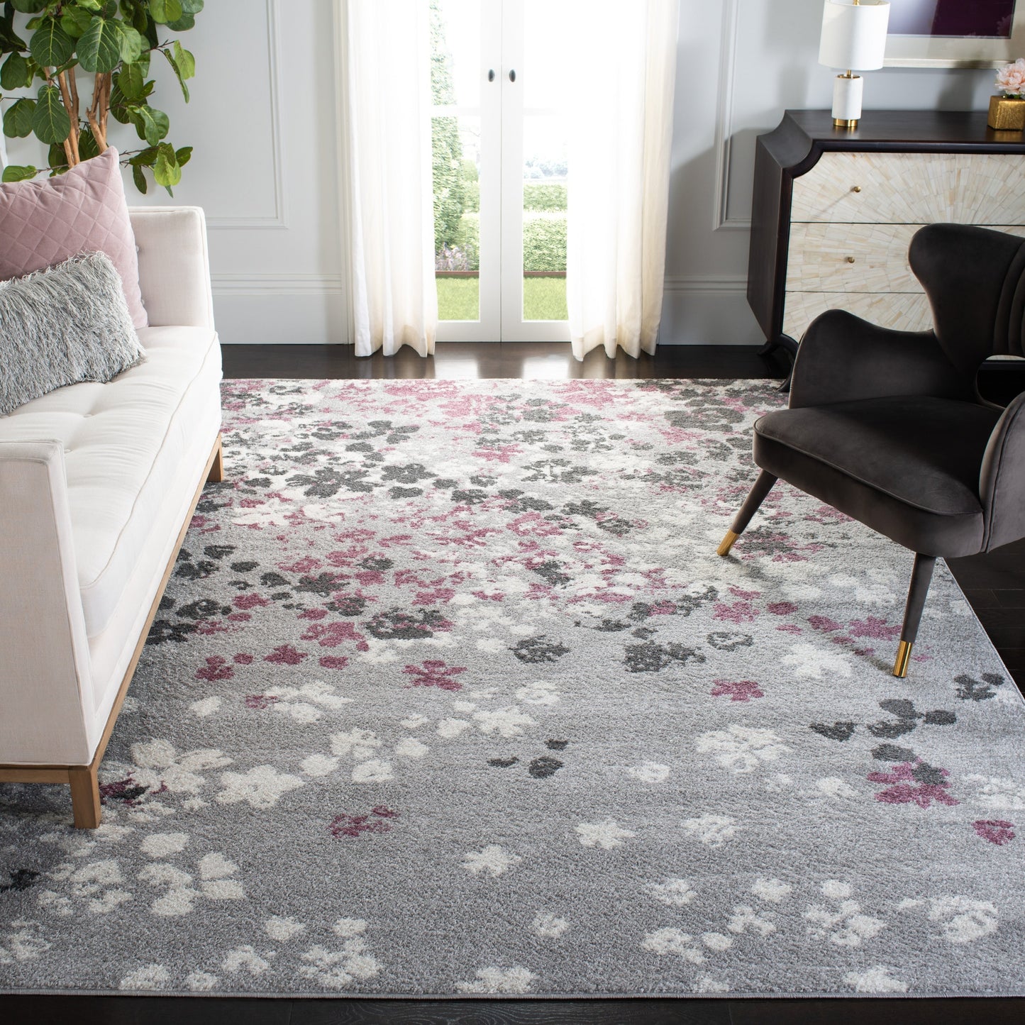 Tapis Adirondack Venelina vintage à motif floral SAFAVIEH