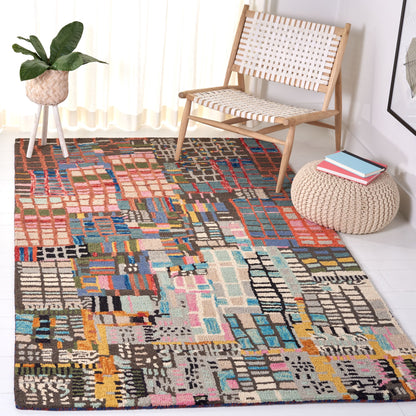 Tapis en laine abstrait bohème Aspen Anemone SAFAVIEH