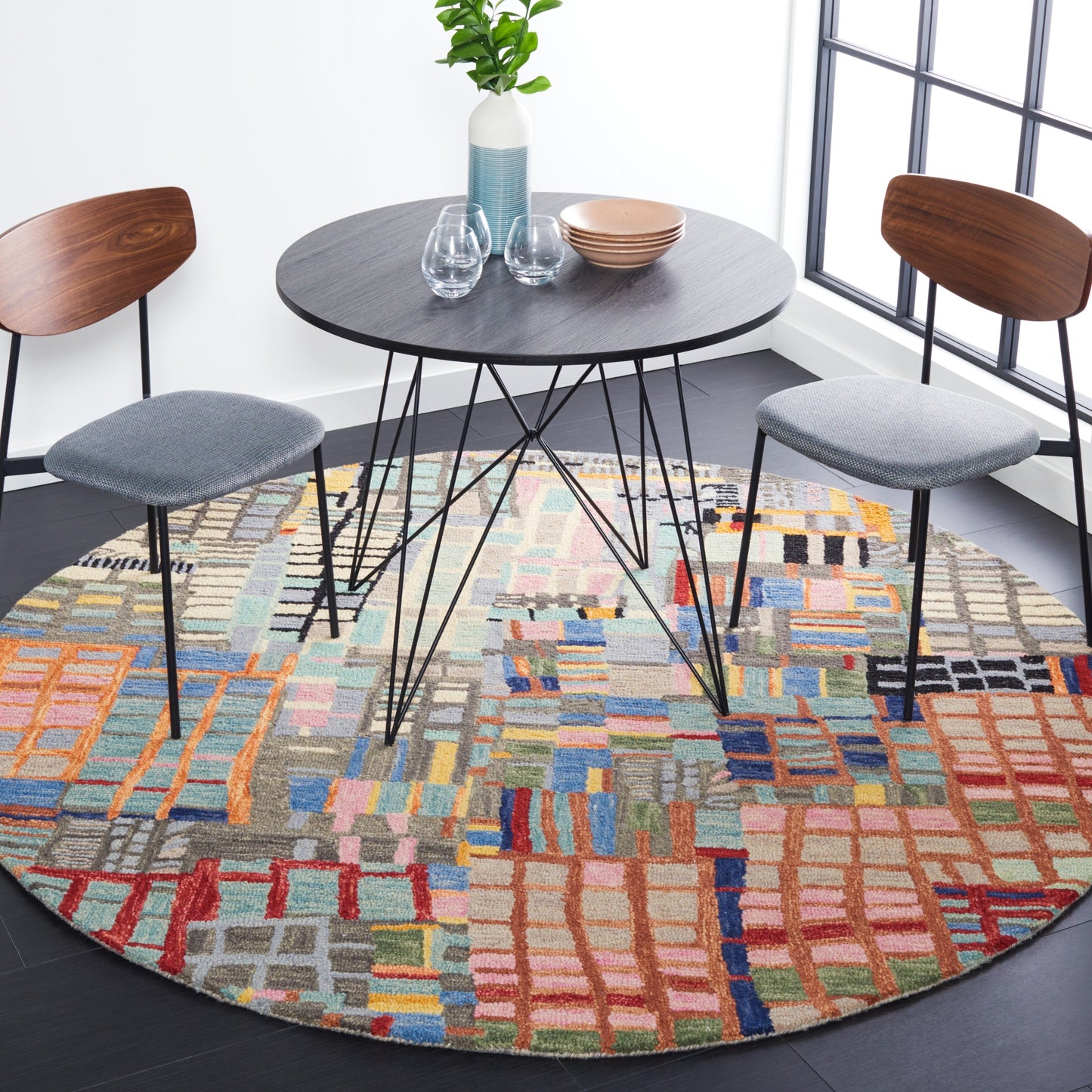 Tapis en laine abstrait bohème Aspen Anemone SAFAVIEH