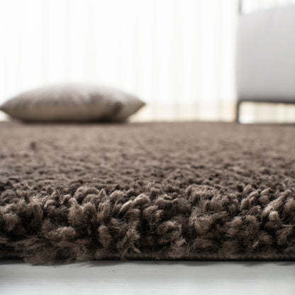 Tapis SAFAVIEH August Wilhelma Shag uni de 3 cm d'épaisseur