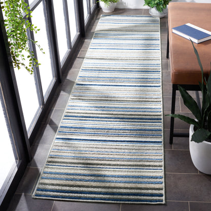 Tapis de patio imperméable à rayures SAFAVIEH Cabana Gafia pour intérieur/extérieur
