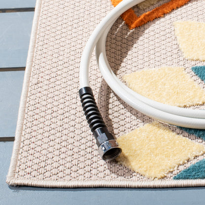 Tapis de patio imperméable à motif floral SAFAVIEH Cabana Ingke pour intérieur/extérieur