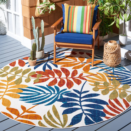 Tapis de patio imperméable à motif floral SAFAVIEH Cabana Neera pour intérieur/extérieur