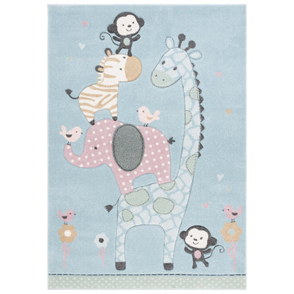 Tapis d'éveil SAFAVIEH Carousel Kids Miharu à motifs animaux