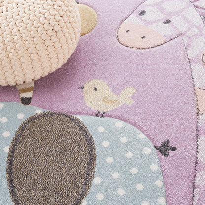 Tapis d'éveil SAFAVIEH Carousel Kids Miharu à motifs animaux