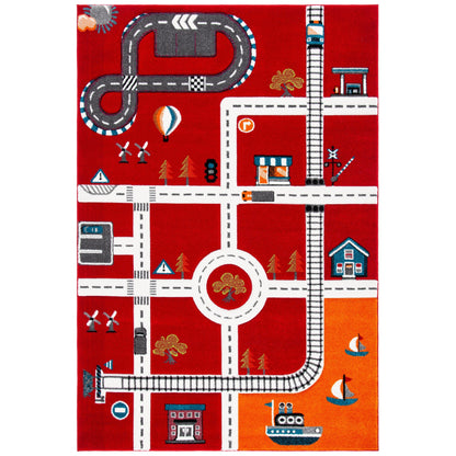 Tapis de route pour enfants SAFAVIEH Carousel Kids Riemy Neighborhood