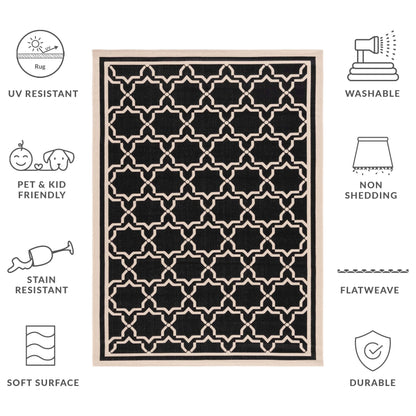 Tapis de jardin imperméable SAFAVIEH Courtyard Gulsin pour intérieur/extérieur