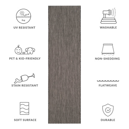 Tapis de jardin imperméable SAFAVIEH Courtyard Ilmur pour intérieur/extérieur