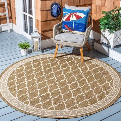 Tapis de jardin imperméable SAFAVIEH Courtyard Janell Trellis pour terrasse ou jardin