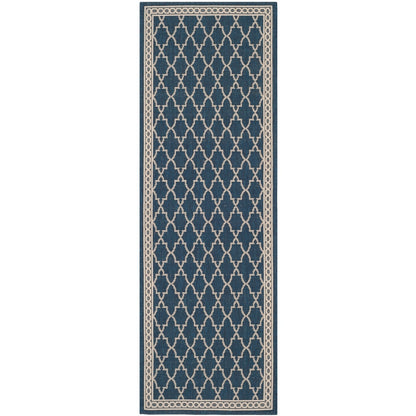 Tapis de jardin imperméable SAFAVIEH Courtyard Janell Trellis pour terrasse ou jardin