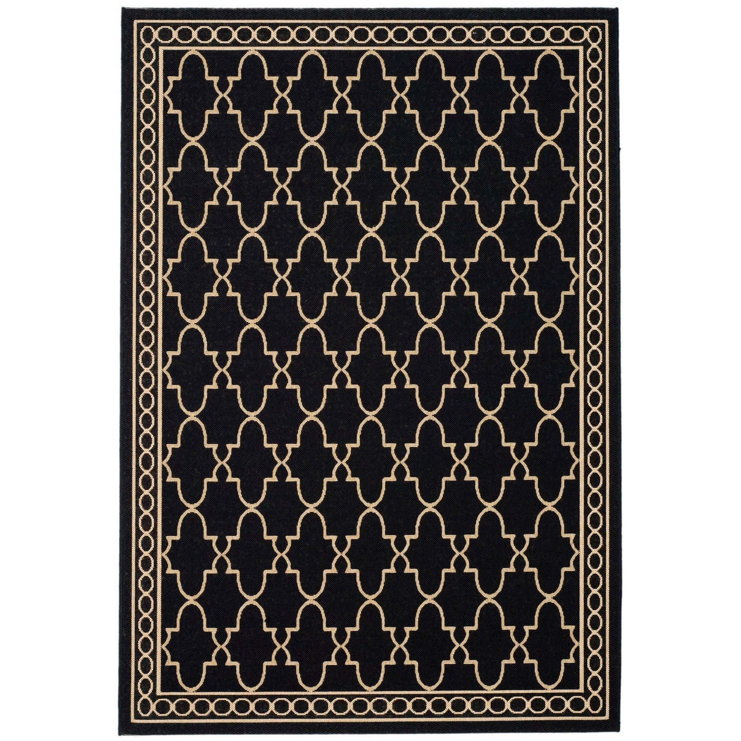 Tapis de jardin imperméable SAFAVIEH Courtyard Janell Trellis pour terrasse ou jardin