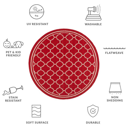 Tapis de jardin/terrasse imperméable SAFAVIEH Courtyard Kristelle