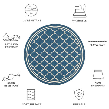 Tapis de jardin/terrasse imperméable SAFAVIEH Courtyard Kristelle