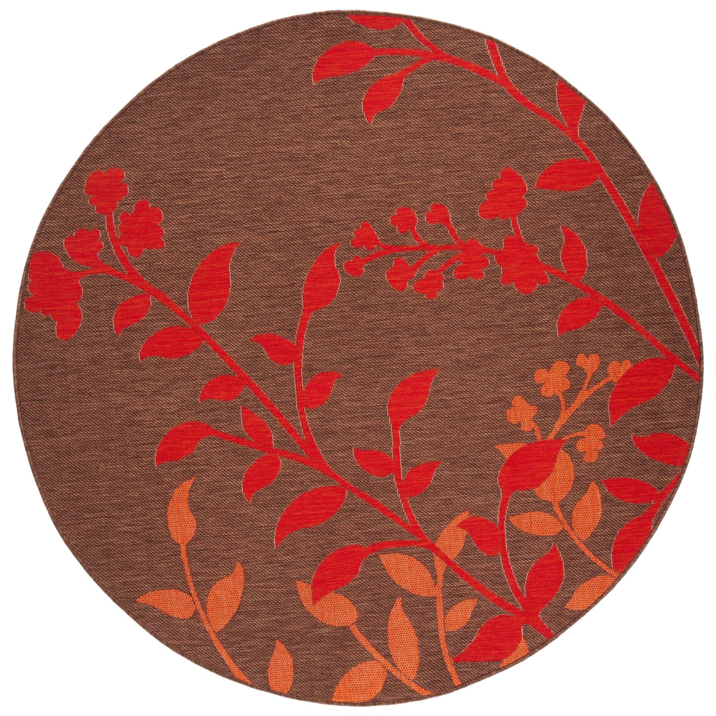 Tapis de jardin SAFAVIEH Courtyard Luann Botanical imperméable pour intérieur/extérieur, terrasse ou jardin