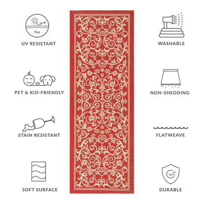 Tapis de jardin/terrasse imperméable SAFAVIEH Courtyard Miljeta