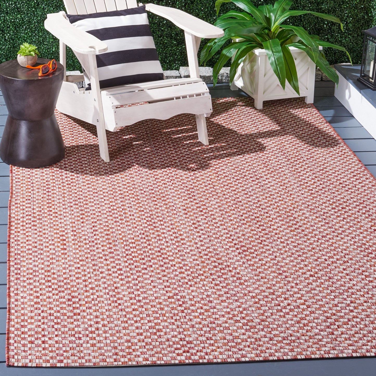 Tapis de jardin imperméable SAFAVIEH Courtyard Ragini pour intérieur/extérieur