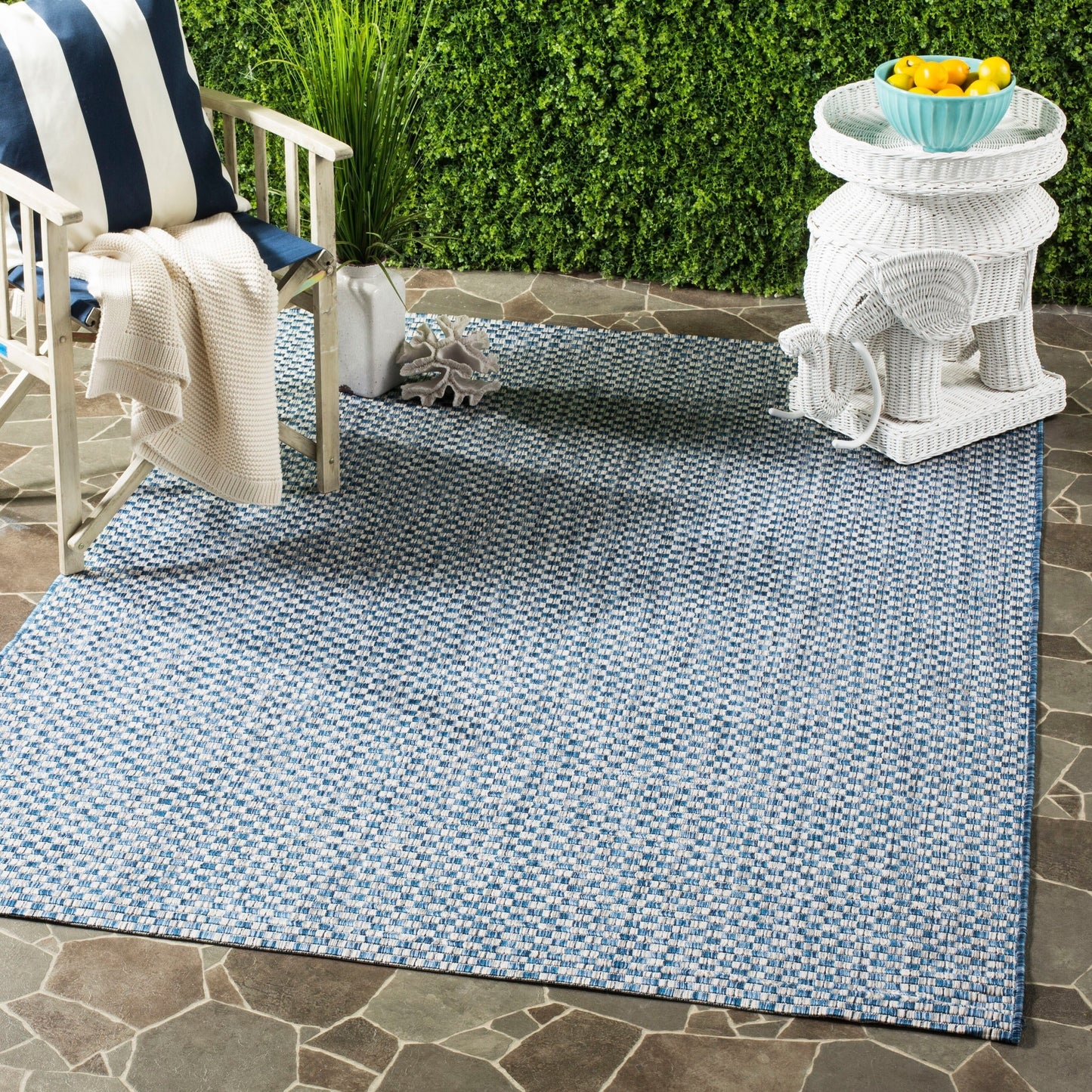 Tapis de jardin imperméable SAFAVIEH Courtyard Ragini pour intérieur/extérieur