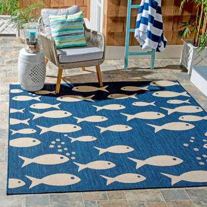 Tapis de jardin SAFAVIEH Courtyard Ragne pour intérieur/extérieur, imperméable, terrasse ou jardin.