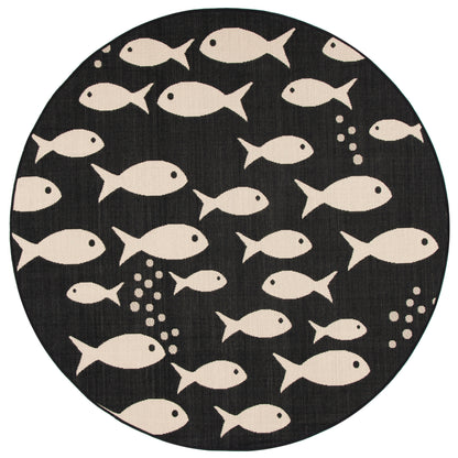 Tapis de jardin SAFAVIEH Courtyard Ragne pour intérieur/extérieur, imperméable, terrasse ou jardin.