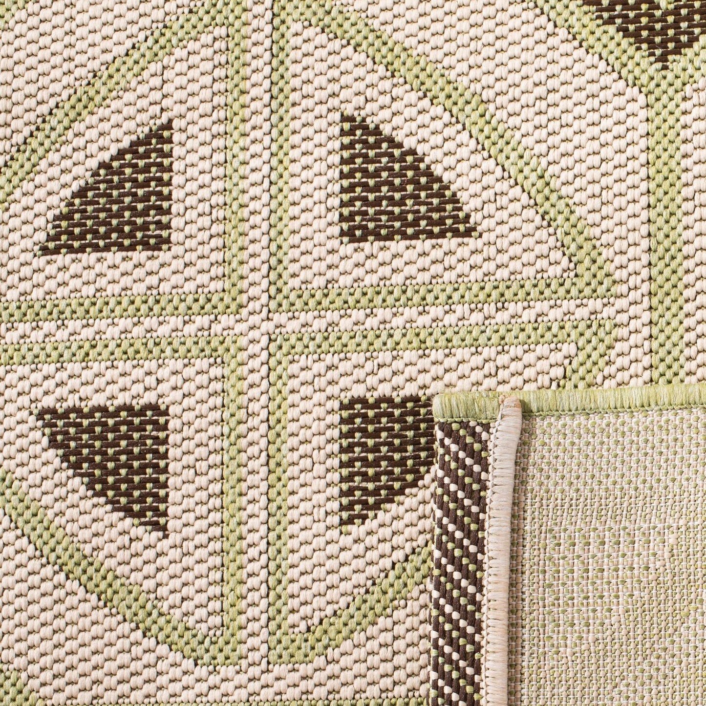 Tapis de jardin SAFAVIEH Courtyard Saundra imperméable pour intérieur/extérieur, terrasse ou jardin