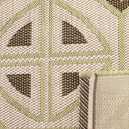 Tapis de jardin SAFAVIEH Courtyard Saundra imperméable pour intérieur/extérieur, terrasse ou jardin