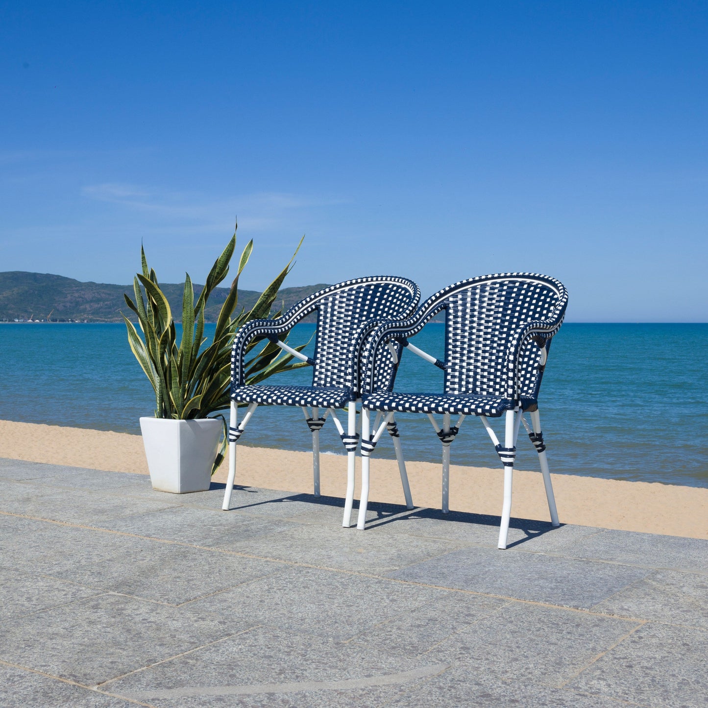 Fauteuil SAFAVIEH Doreth (lot de 2) - 23 L x 36 P x 25 H