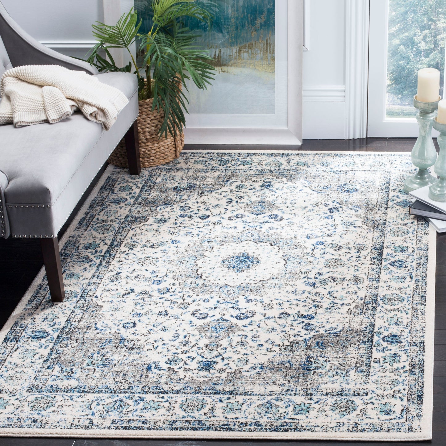 Tapis oriental vintage SAFAVIEH Evoke Jentje style shabby chic