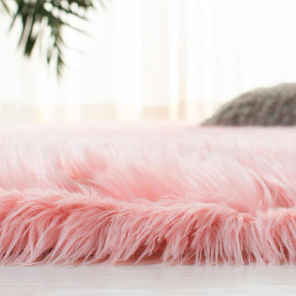 Tapis SAFAVIEH en fausse peau de mouton soyeuse, épaisseur 6 cm