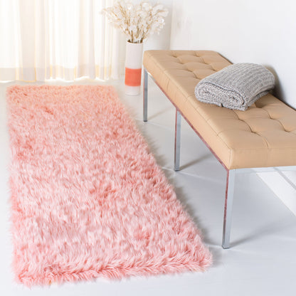 Tapis SAFAVIEH en fausse peau de mouton soyeuse, épaisseur 6 cm