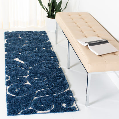 Tapis texturé SAFAVIEH Florida Ryung Shag Scroll de 3 cm d'épaisseur
