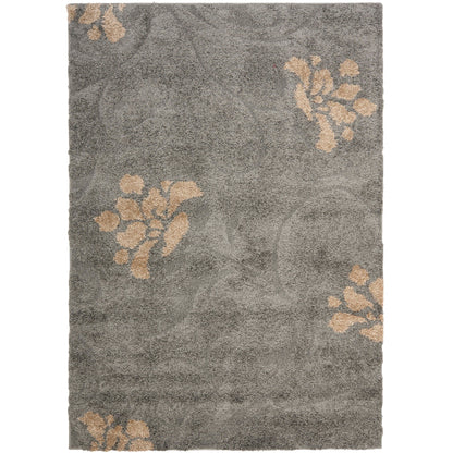 Tapis SAFAVIEH Florida Shag Ariette à motif floral et volutes, d'une épaisseur de 3 cm (1,2 pouce).