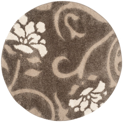 Tapis SAFAVIEH Florida Shag Ariette à motif floral et volutes, d'une épaisseur de 3 cm (1,2 pouce).