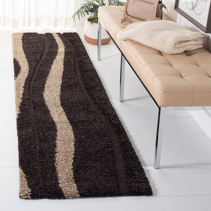 Tapis SAFAVIEH Florida Shag Ariola Stripe de 3 cm d'épaisseur