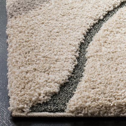 SAFAVIEH Florida Shag Borbala Ondulations douces et sereines, 3 cm d'épaisseur