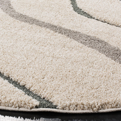 SAFAVIEH Florida Shag Borbala Ondulations douces et sereines, 3 cm d'épaisseur