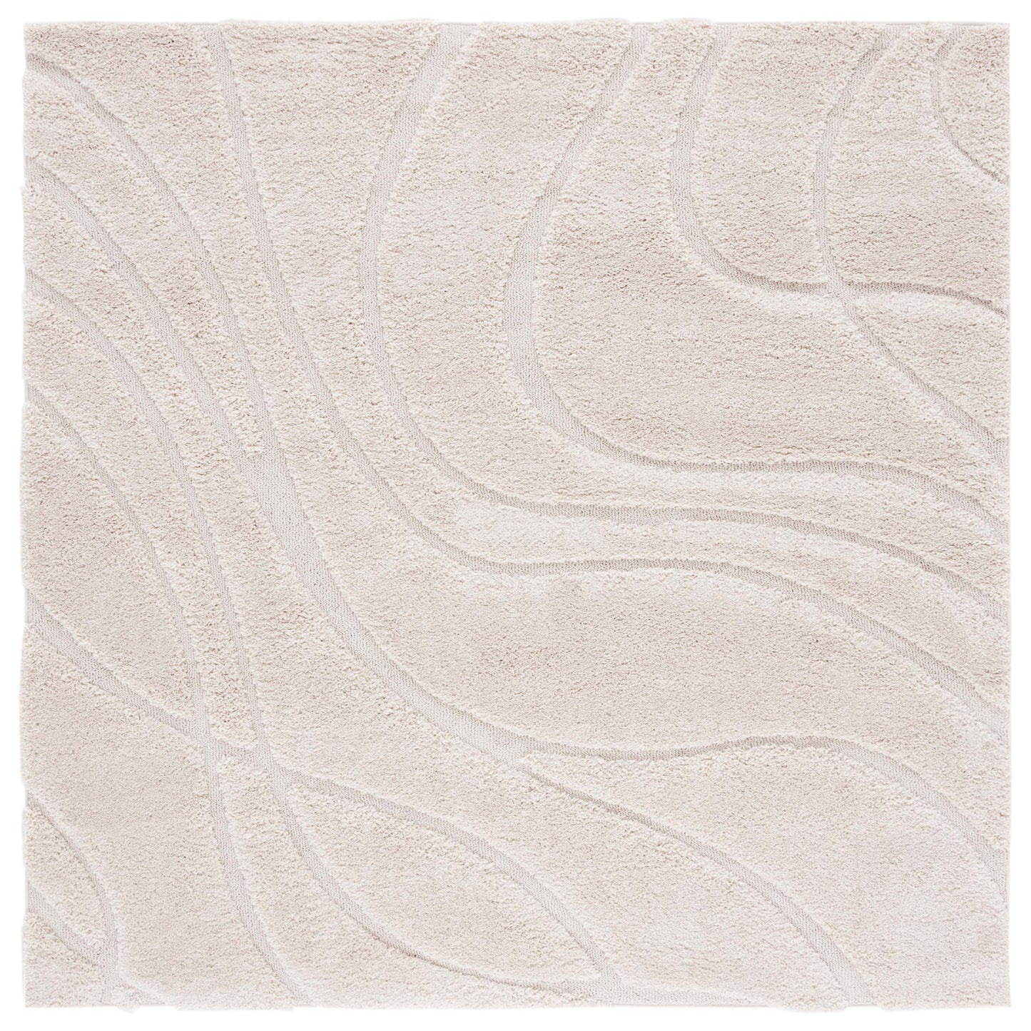 Tapis SAFAVIEH Florida Shag Staka Abstract Waves de 3 cm d'épaisseur