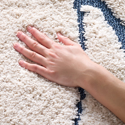 Tapis SAFAVIEH Florida Shag Staka Abstract Waves de 3 cm d'épaisseur