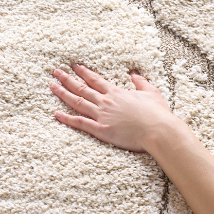 Tapis SAFAVIEH Florida Shag Staka Abstract Waves de 3 cm d'épaisseur