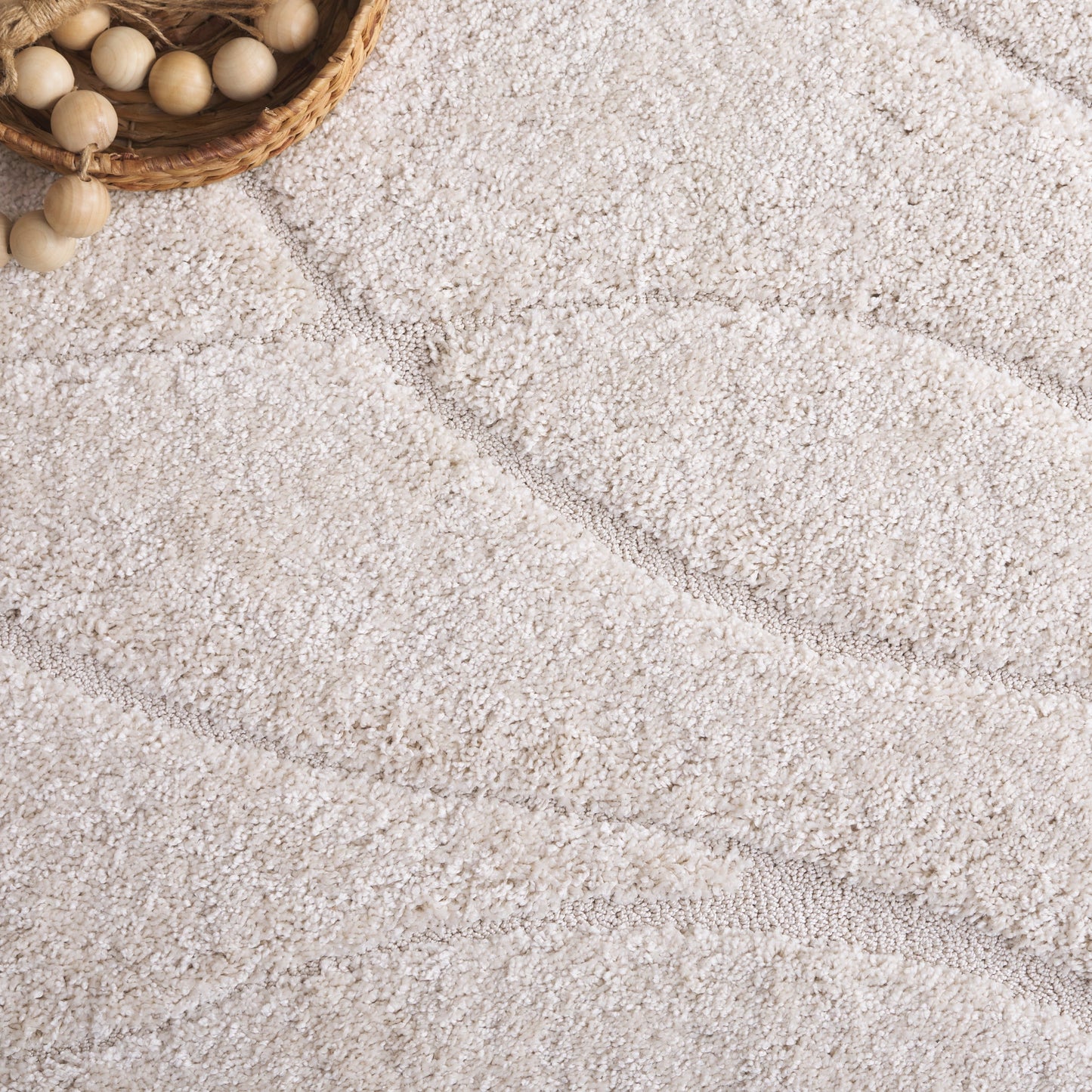 Tapis SAFAVIEH Florida Shag Staka Abstract Waves de 3 cm d'épaisseur