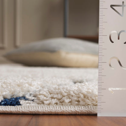 Tapis SAFAVIEH Florida Shag Staka Abstract Waves de 3 cm d'épaisseur