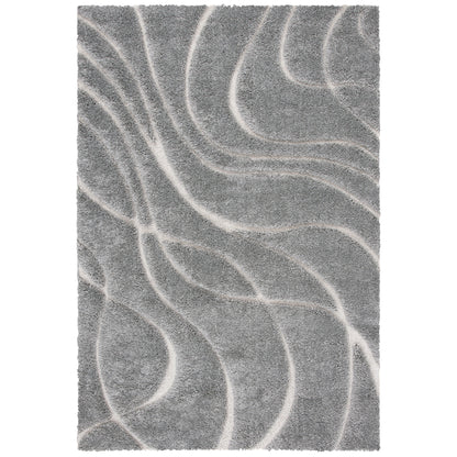 Tapis SAFAVIEH Florida Shag Staka Abstract Waves de 3 cm d'épaisseur