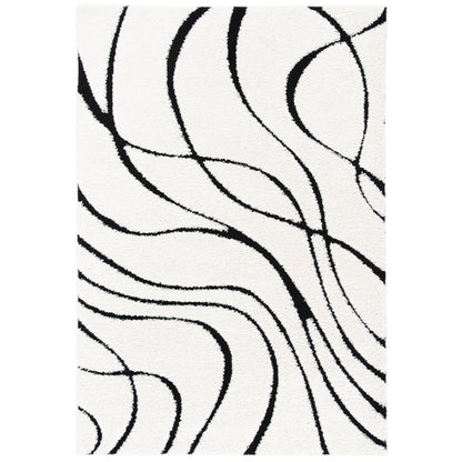 Tapis SAFAVIEH Florida Shag Staka Abstract Waves de 3 cm d'épaisseur